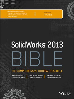 cover image of Solidworks 2013 Bible
